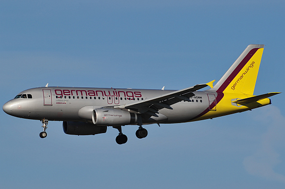 Germanwings Airbus A319-100, D-AGWM, in den alten Farben der Gesellschaft - Foto: PA / Austrian Wings Media Crew