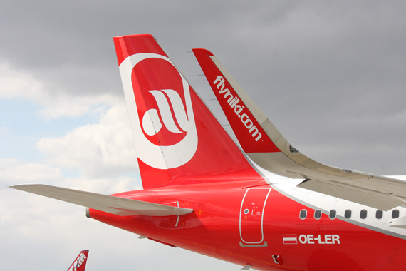Erster NIKI A320 (OE-LER) mit Sharklets - Foto: Martin Dichler Erster NIKI A320 (OE-LER) mit Sharklets - Foto: Martin Dichler