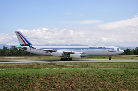 Symbolbild der Schwestermaschine, COTAM (Republique Française) A340-200, F-RAJB, hier beim Start mit Truppeneinheiten nach Französisch-Guayana - Foto: Andy Herzog