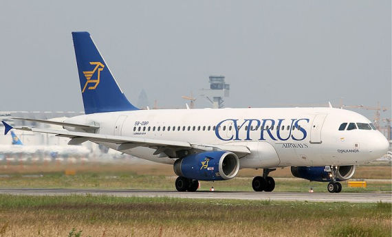 Airbus A319 von Cyprus Airways - Foto: Konstantin von Wedelstaedt / Wiki Commons