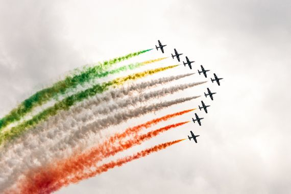 Stars aus Italien: die Frecce Tricolori