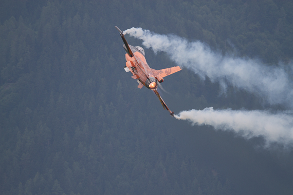 Airpower 2013 Niederländische F-16 Nachbrenner Peter Hollos
