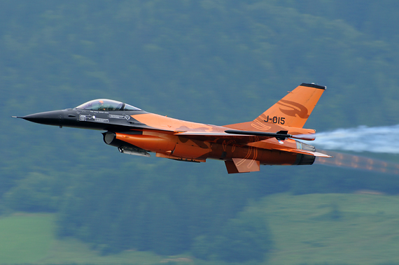 Airpower 2013 niederländische F-16 Nachbrenner Foto Austrian Wings