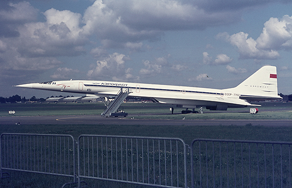 Tupolev TU-144, CCCP-77102, die Unglücksmaschine von Paris - Foto: Werner Fischdick