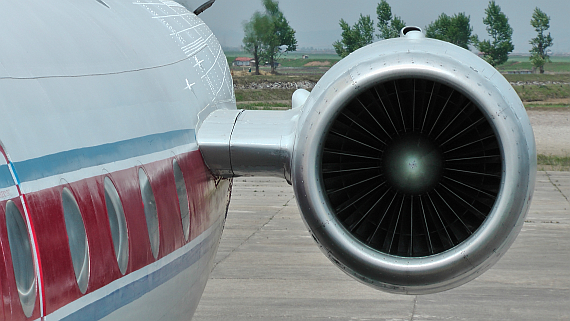 Einer der "Fuel to Noise Converter" der Tu-134B-3 Einer der "Fuel to Noise Converter" der Tu-134B-3