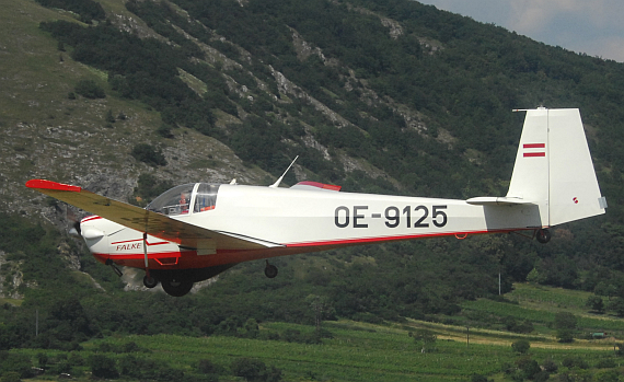 Scheibe SF-25 Motorfalke im Flug Air to Air Spitzerberg 2013 OE-9125 - Foto: PA / Austrian Wings Media Crew