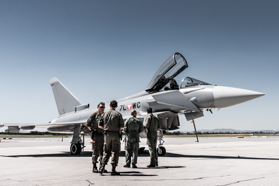 Bundesheer Eurofighter in Wien-Schwechat - Foto: U. Lehner