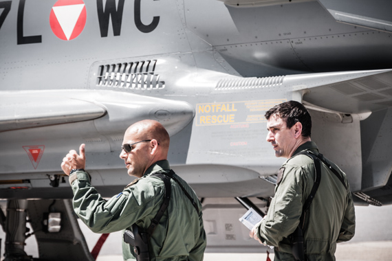 Bundesheer Eurofighter in Wien-Schwechat - Foto: U. Lehner