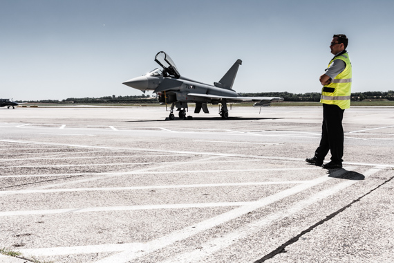 Bundesheer Eurofighter in Wien-Schwechat - Foto: U. Lehner