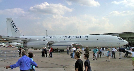 Boeing 707RE auf der ILA in Berlin 2002 - Foto: Jwnabd / WikiCommons