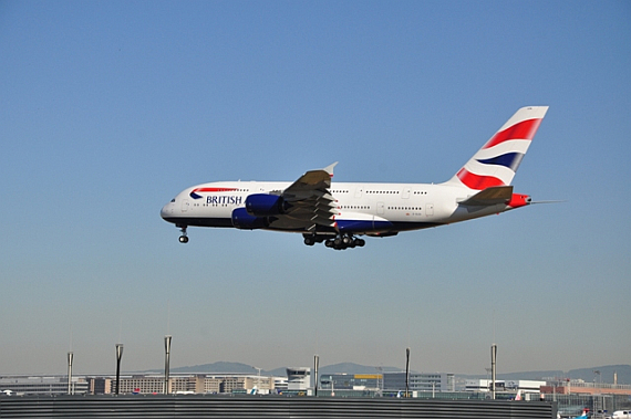 British Airways Airbus A380 ERstlandung Frankfurt 04. BA,A380-841 (G-XLEA)_2