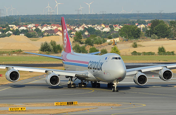 Cargolux Boeing 747-8F Erstlandung Flughafen Wien LX-VCF frontal_1 Foto PT Austrian Wings Media Crew