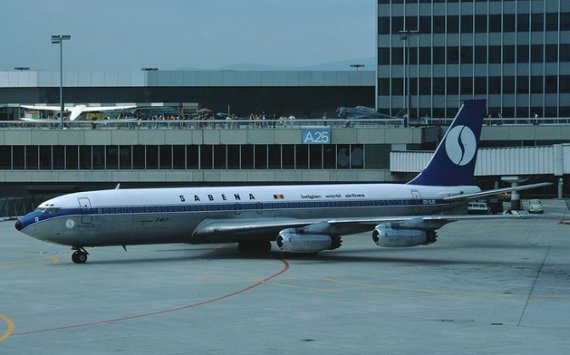 Sabena Boeing 707-300 FRA 1976 Eduard Marmet