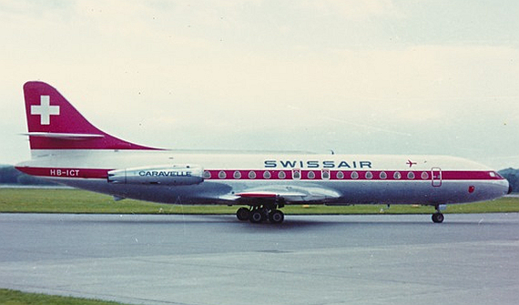 Farbaufnahme einer Caravelle der Swissair - Foto: Paul Bannwarth