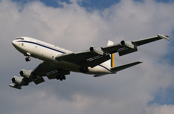 Boeing 707 der brasilianischen Streitkräfte; diese Maschine besuchte anlässlich des Lateinamerikagipfels im Jahr 2006 den Flughafen Wien - Foto: PA / Austrian Wings Media Crew