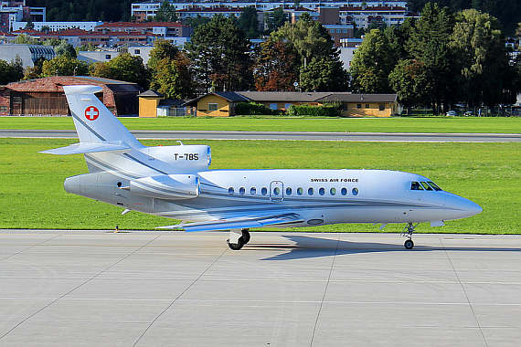 Falcon 900 T785 der Schweizer Luftwaffe Foto Christian Schöpf