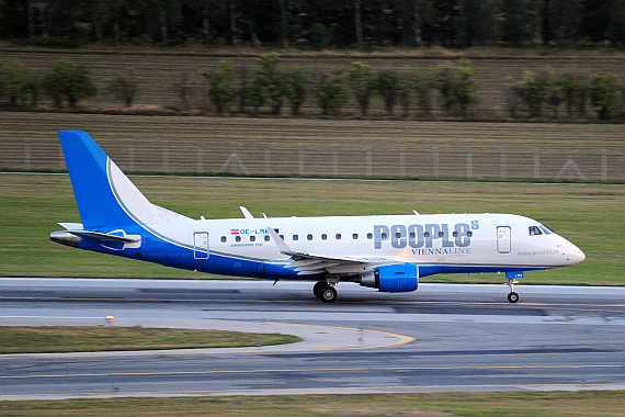 Embraer der Peoples Viennaline - Foto: PA / Austrian Wings Media Crew Embraer der Peoples Viennaline - Foto: PA / Austrian Wings Media Crew
