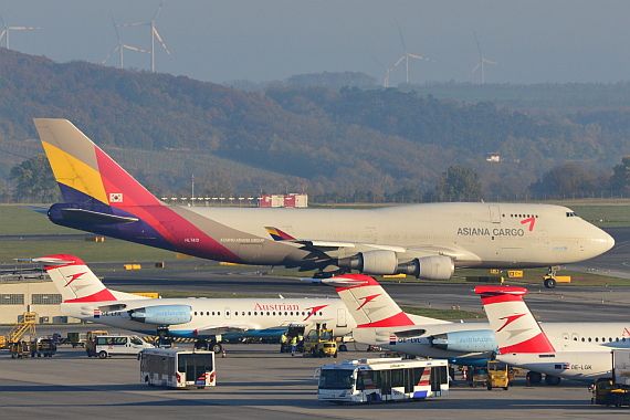 Vom Besucherdeck aus fotografierte Boeing 747-400F, Symbolbild - Foto: Austrian Wings Media Crew Vom Besucherdeck aus fotografierte Boeing 747-400F, Symbolbild - Foto: Austrian Wings Media Crew