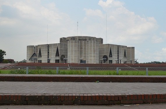 Bangladesh’s parliament building in the north of the city