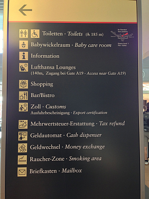 Geordnetes und einheitliches Leitsystem am Flughafen Hamburg