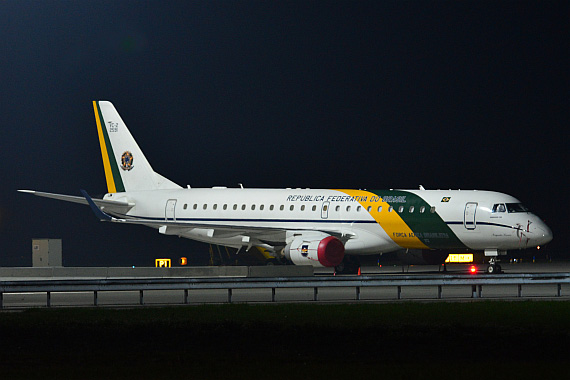 Brasilianische Air Force One Embraer E-190 FAB2591_1 Foto PA Austrian Wings Media Crew