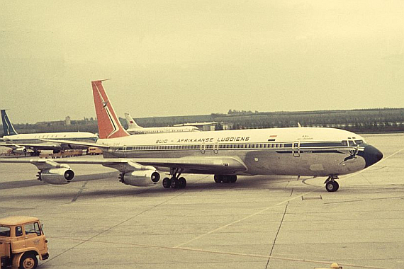 Lange Jahre lang bediente South African Airways / Suid Afrikaanse Lugdiens die Strecke Johannesburg - Wien, zunächst mit Boeing 707, später mit Boeing 747-200 bzw. 747SP - Foto: Archiv Flughafen Schwechat