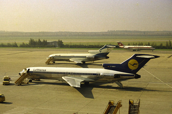 Von Mitte der 1960er Jahre bis Anfang der 1980er Jahre war die Boeing 727 das dominierende Muster im innereuropäischen Kurz- und Mittelstreckenverkehr - Foto: AAM Archiv
