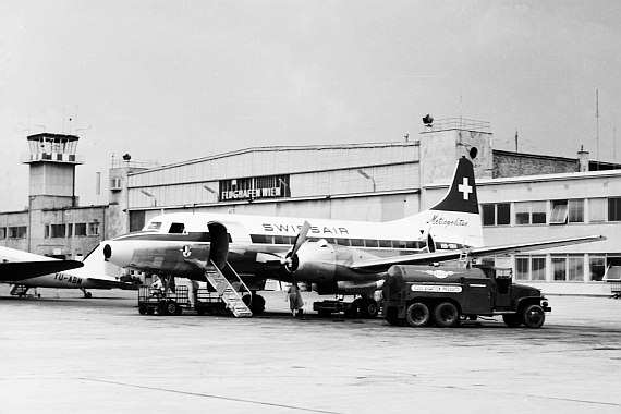 Auch Swissair kam mit Convair nach Wien - Foto: Archiv AAM