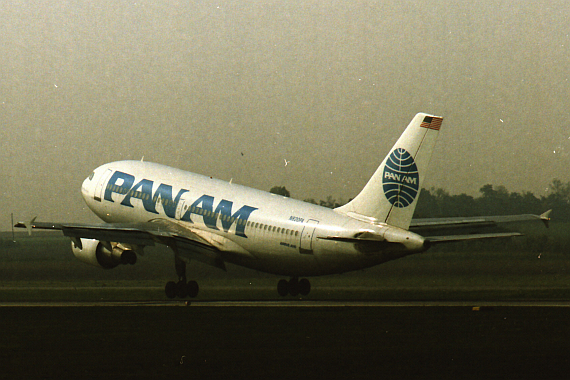 A310-300 der Pan Am im Jahr 1989 bei der Landung in Wien - Foto: Archiv AAM