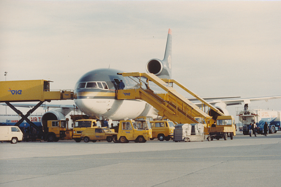 Lockheed Tristar der Royal Jordanian Airlines in Wien - Foto: Archiv Flughafen Schwechat