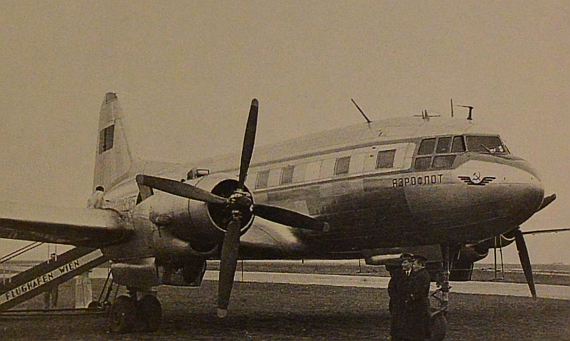 Am 20. September 1955 landete erstmals eine IL-12 der sowjetischen Aeroflot in Wien - Foto: Archiv Flughafen Schwechat