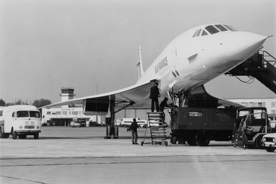 Concorde der Air France 1984 in Wien - Foto: Archiv Flughafen Schwechat