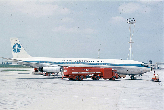 Foto: Pan Am Boeing 707 Archiv Flughafen Schwechat