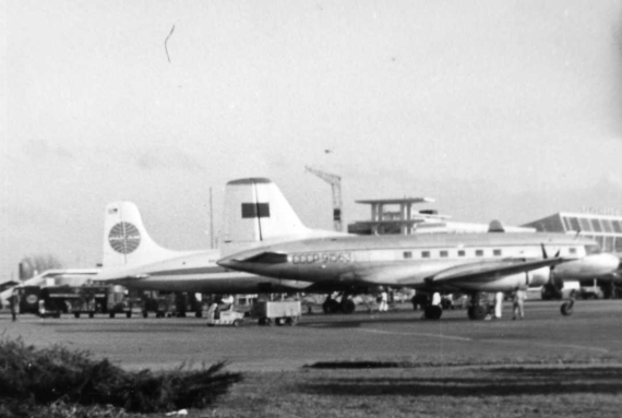 Blick auf das Vorfeld um 1960er herum - Foto: Archiv Flughafen Schwechat