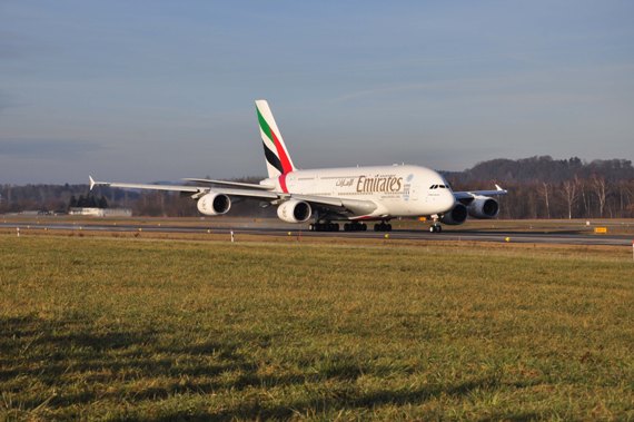 Emirates Airbus A380 Erstlandung Flughafen Zürich Andy Herzog 14. EK-380, A6-EDS