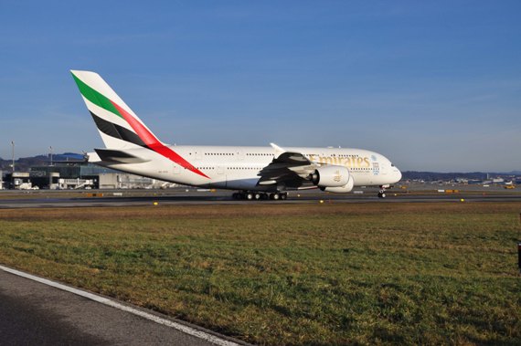Emirates Airbus A380 Erstlandung Flughafen Zürich Andy Herzog 17. EK-380, A6-EDS