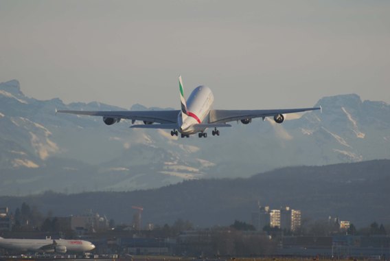 Emirates Airbus A380 Erstlandung Flughafen Zürich Andy Herzog 18. EK-A380, A6-EDS