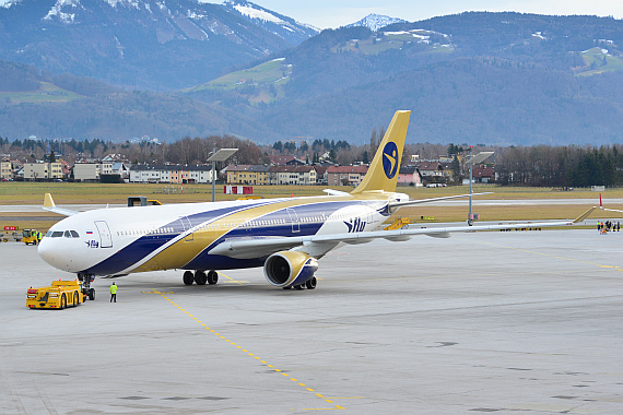 Der A330 von IFly aus Moskau faszinierte durch seine elegante Bemalung.