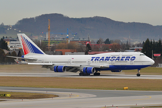 Der Star des Tages war zweifellos die Boeing 747-400 von Transaero.