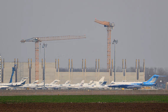 Die Arbeiten schreiten zügig voran, hier eine Aufnahme von Ende Januar - Foto: PA / Austrian Wings Media Crew