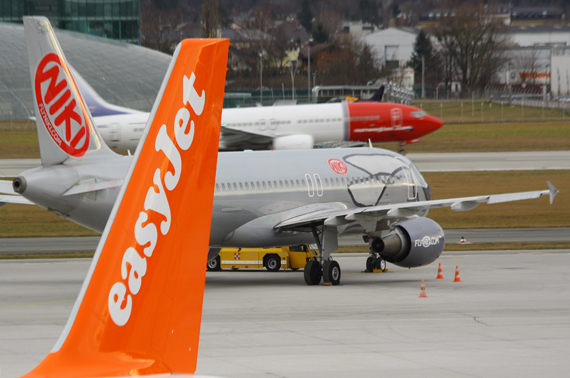 Der Wintercharterverkehr lockt viele Low Cost Carrier nach Salzburg - Foto: CZ Austrian Wings Media Crew