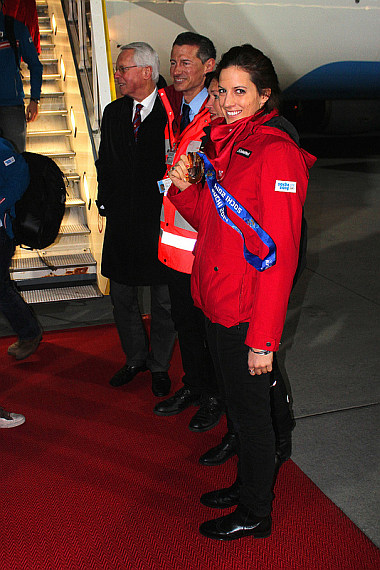 AUA Austrian Airlines Olympia 2014 Sotschi Ankunft Innsbruck_2 Christian Schöpf