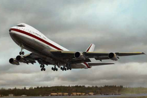 Boeing 747 Prototyp Start Erstflug Foto Boeing