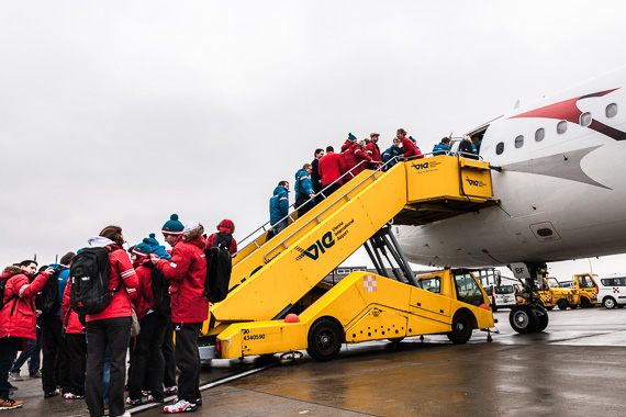 Österreichs Olympia-Teilnehmer starten nach Sotchi - Foto: U. Lehner/Austrian Wings Media Crew