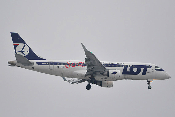 LOT Polish Airlines Embraer E175 SP-LII 600th E-Jet_1 Foto PA Austrian Wings Media Crew LOT Polish Airlines Embraer E175 SP-LII 600th E-Jet_1 Foto PA Austrian Wings Media Crew