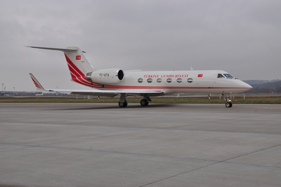 Turkish Government, Gulfstream G-IV, TC-ATA kurz vor dem Start Turkish Government, Gulfstream G-IV, TC-ATA kurz vor dem Start