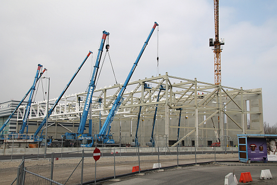 Flughafen Wien Baustelle Hangar 7 neuer Wartungshangar_10 LJ Austrian Wings Media Crew