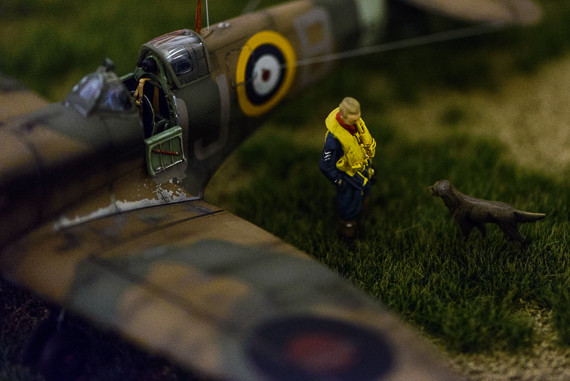 Bruchgelandete Spitfire der RAF - Foto: Markus Dobrozemsky