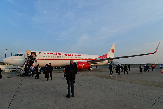 Air Algerie Erstlandung Foto PA Austrian Wings Media Crew