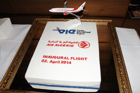 Air Algerie Erstflug nach Wien - Torte - Foto: Austrian Wings Media Crew